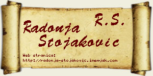 Radonja Stojaković vizit kartica
